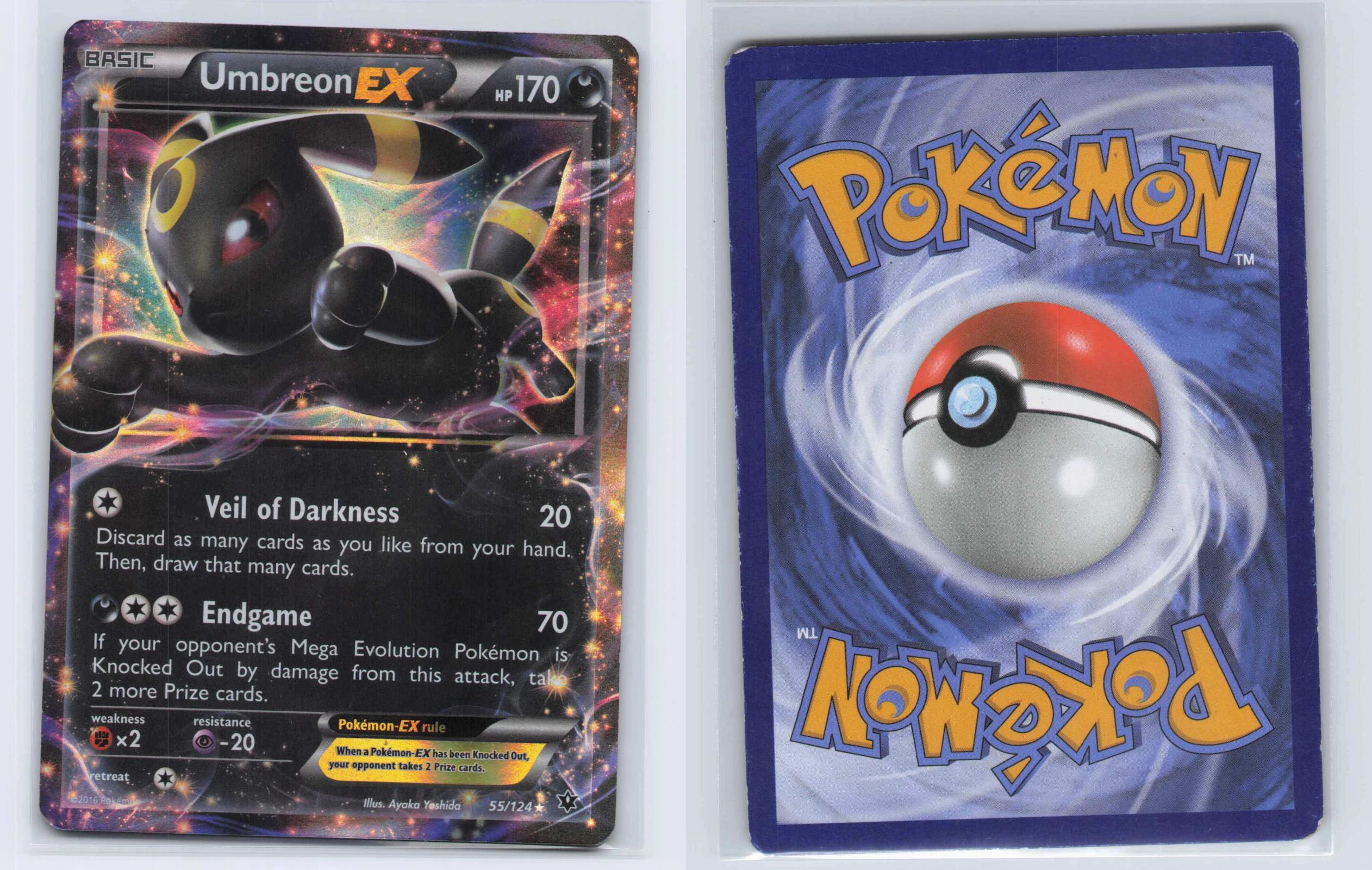 (#55/124) Umbreon EX - Holo [Fates Collide]
