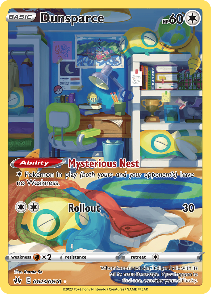 (#GG23/GG70) Dunsparce - Holo [Crown Zenith Galarian Gallery]