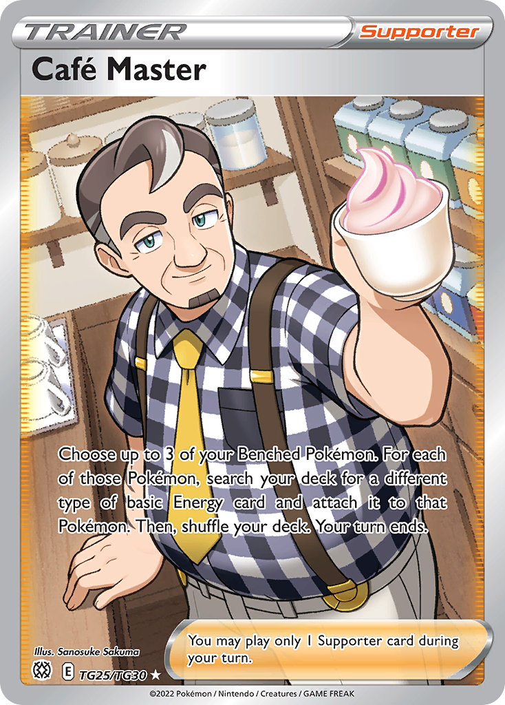 (#TG25/TG30) Cafe Master - Holo [Brilliant Stars Trainer Gallery]
