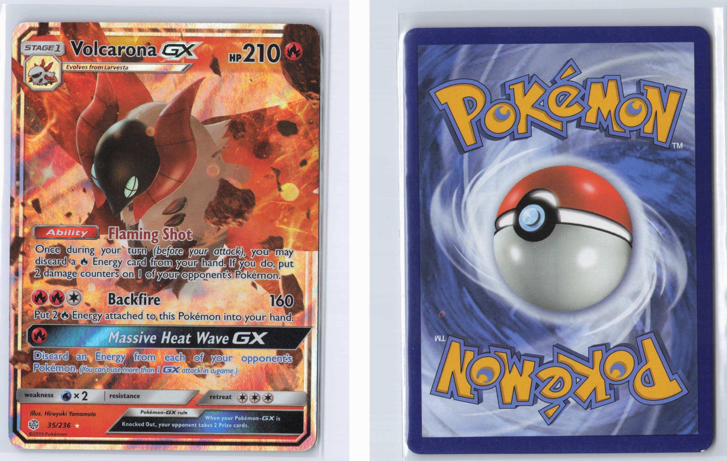 (#35/236) Volcarona GX - Holo [Cosmic Eclipse]