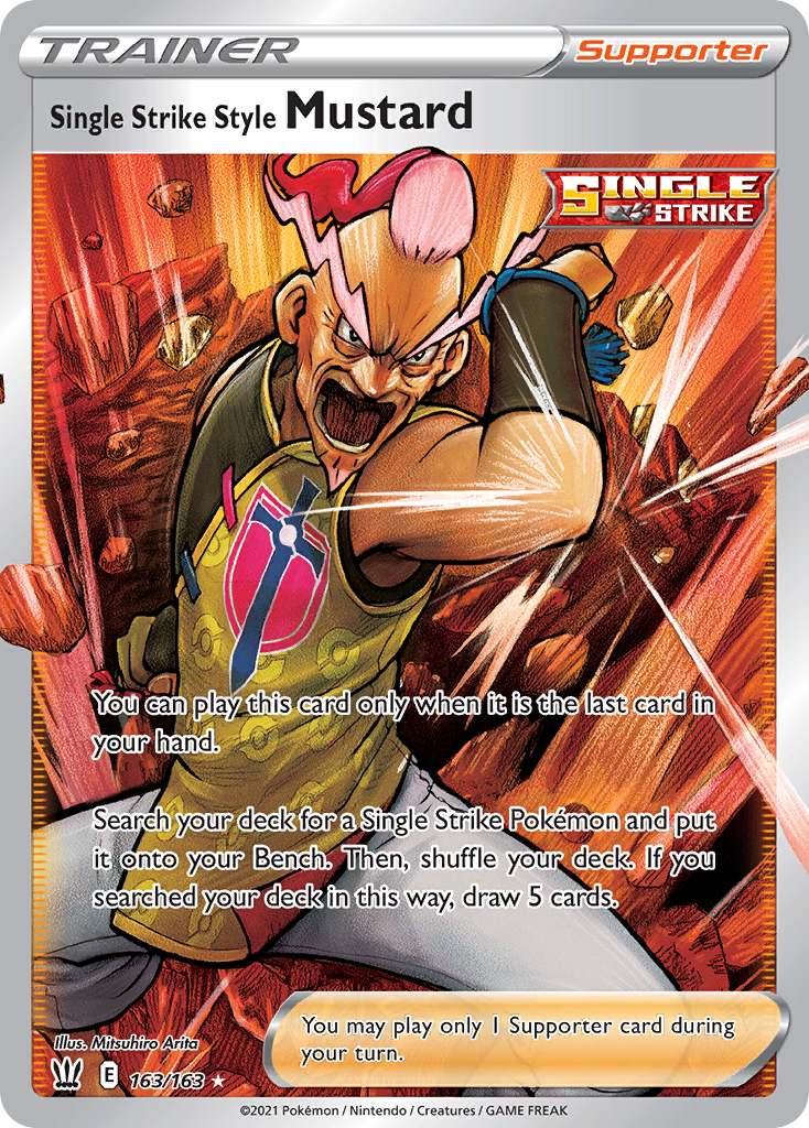 (#163/163) Single Strike Style Mustard - Holo [Battle Styles]