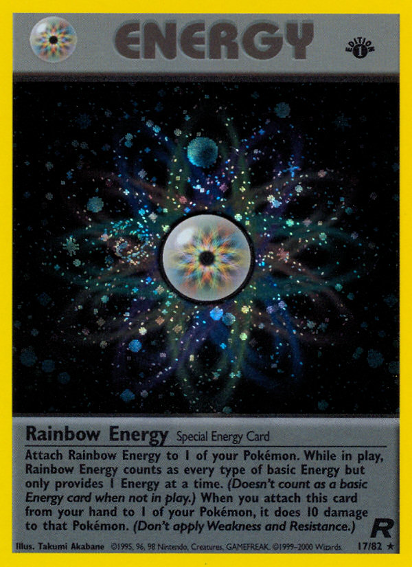 (#17/82) Rainbow Energy - Unlimited Holo [Team Rocket]