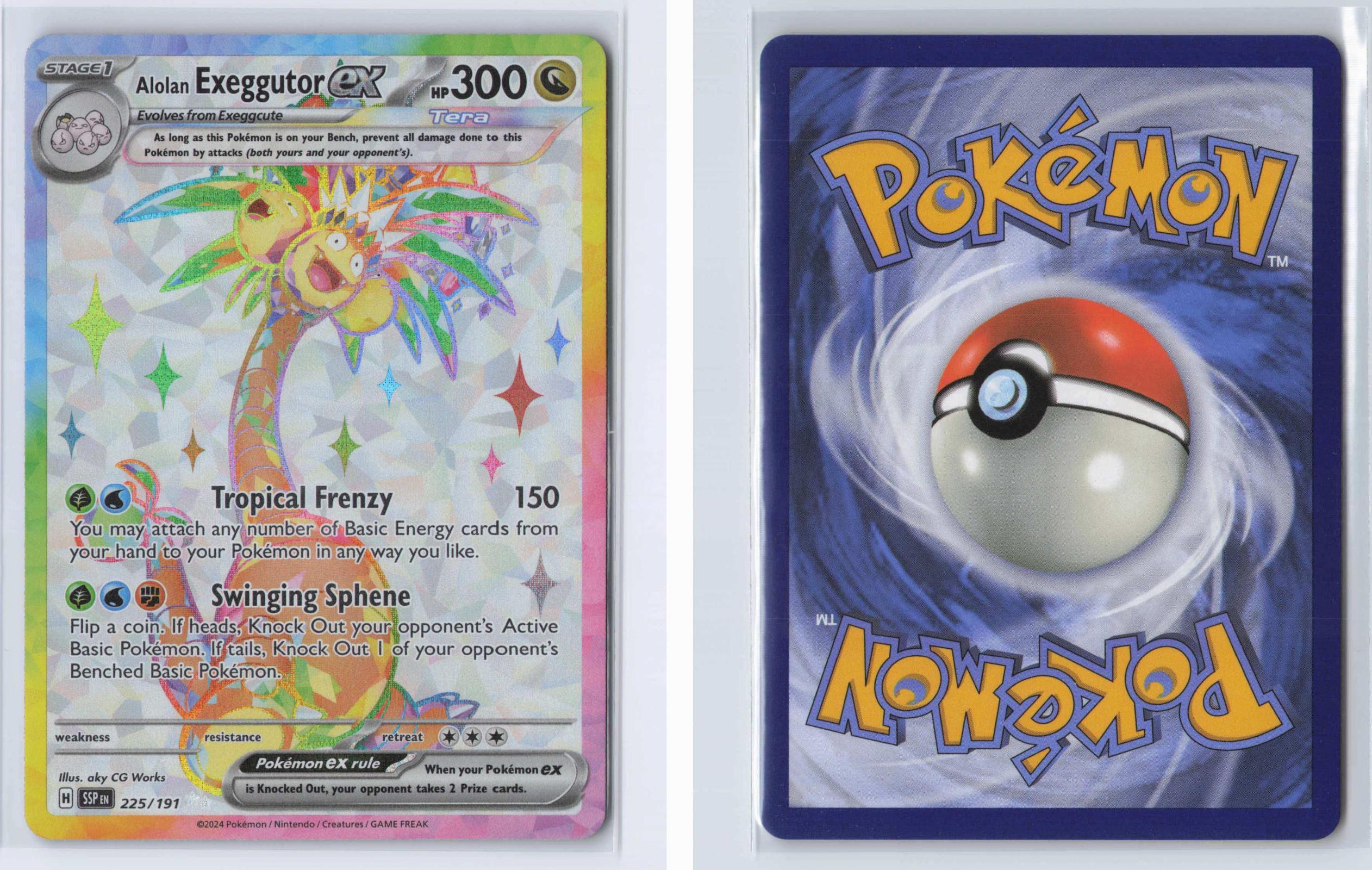 (#225/191) Alolan Exeggutor ex - Holo [Surging Sparks]