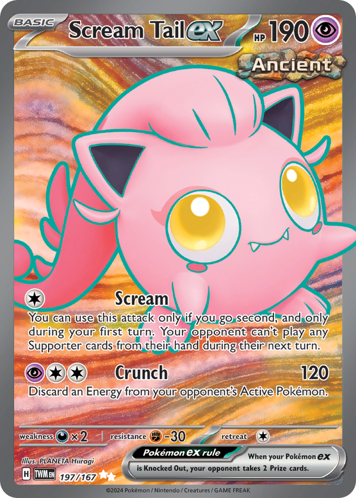 (#197/167) Scream Tail ex - Holo [Twilight Masquerade]