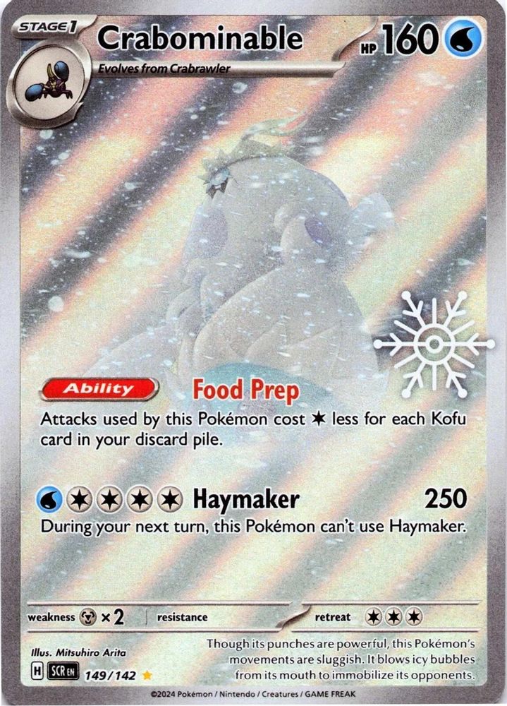 (#149/142) Crabominable (Holiday Calendar) - Holo [Miscellaneous Cards & Products]