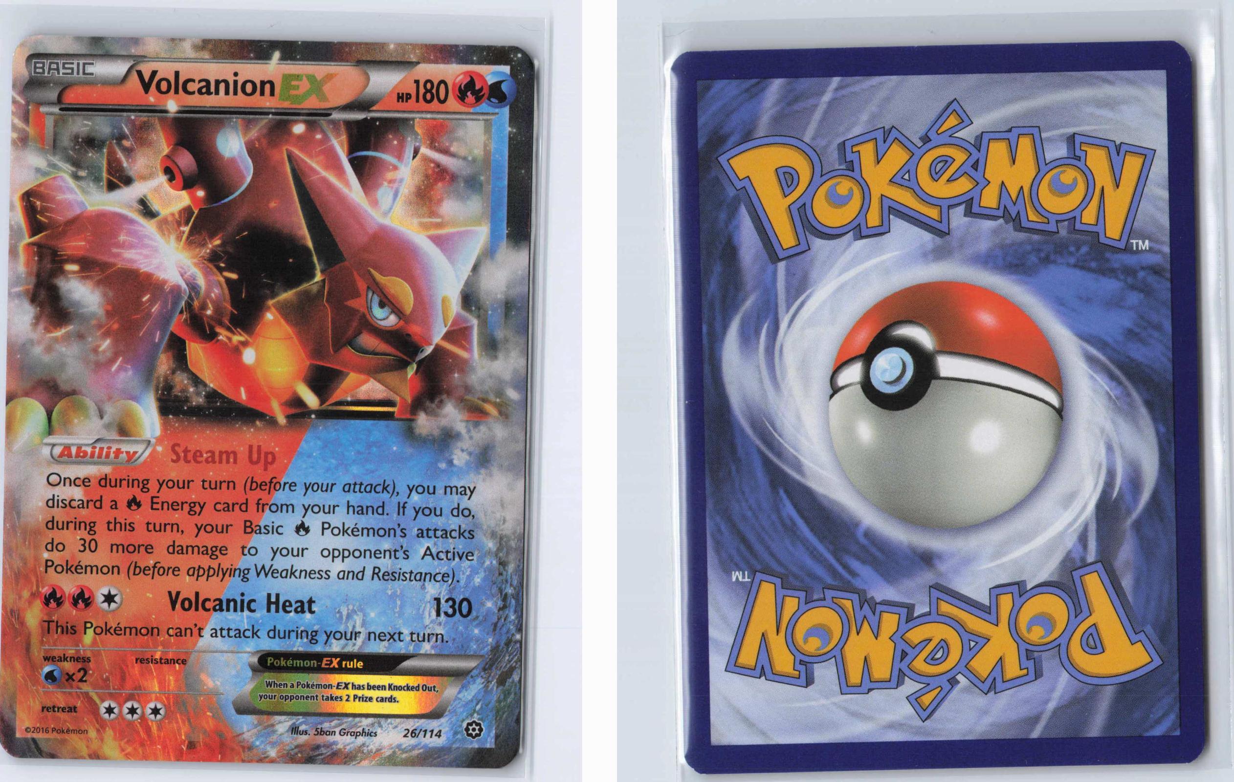 (#26/114) Volcanion EX - Holo [Steam Siege]