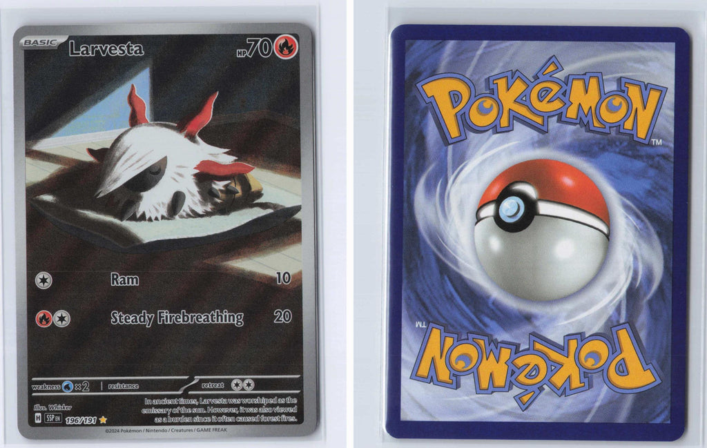 (#196/191) Larvesta - Holo [Surging Sparks]