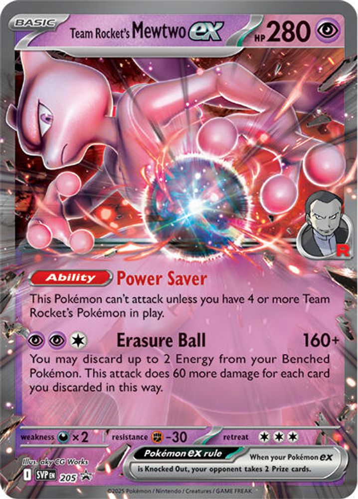 (#205) Team Rocket's Mewtwo ex - Holo [Scarlet & Violet Promo]