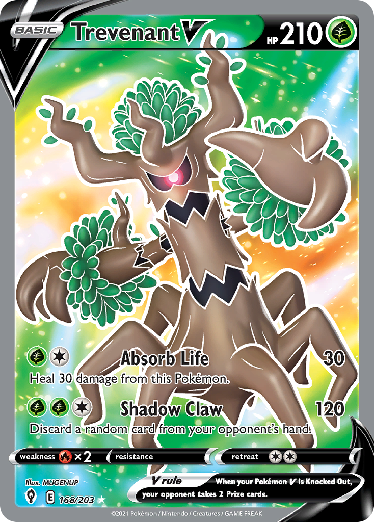 (#168/203) Trevenant V - Holo [Evolving Skies]