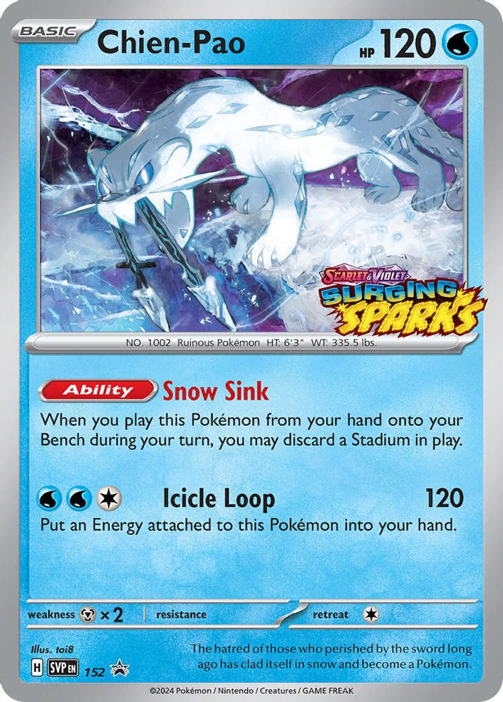 (#152) Chien-Pao - Holo [Scarlet & Violet Promo]