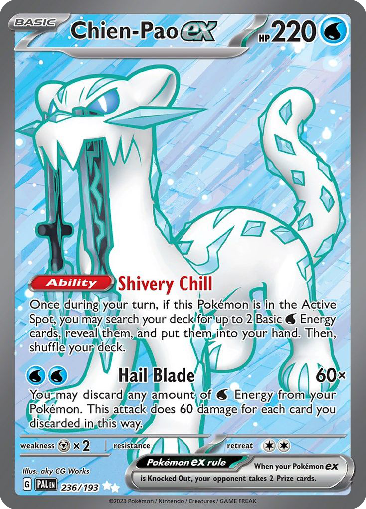 (#236/193) Chien-Pao ex - Holo [Paldea Evolved]
