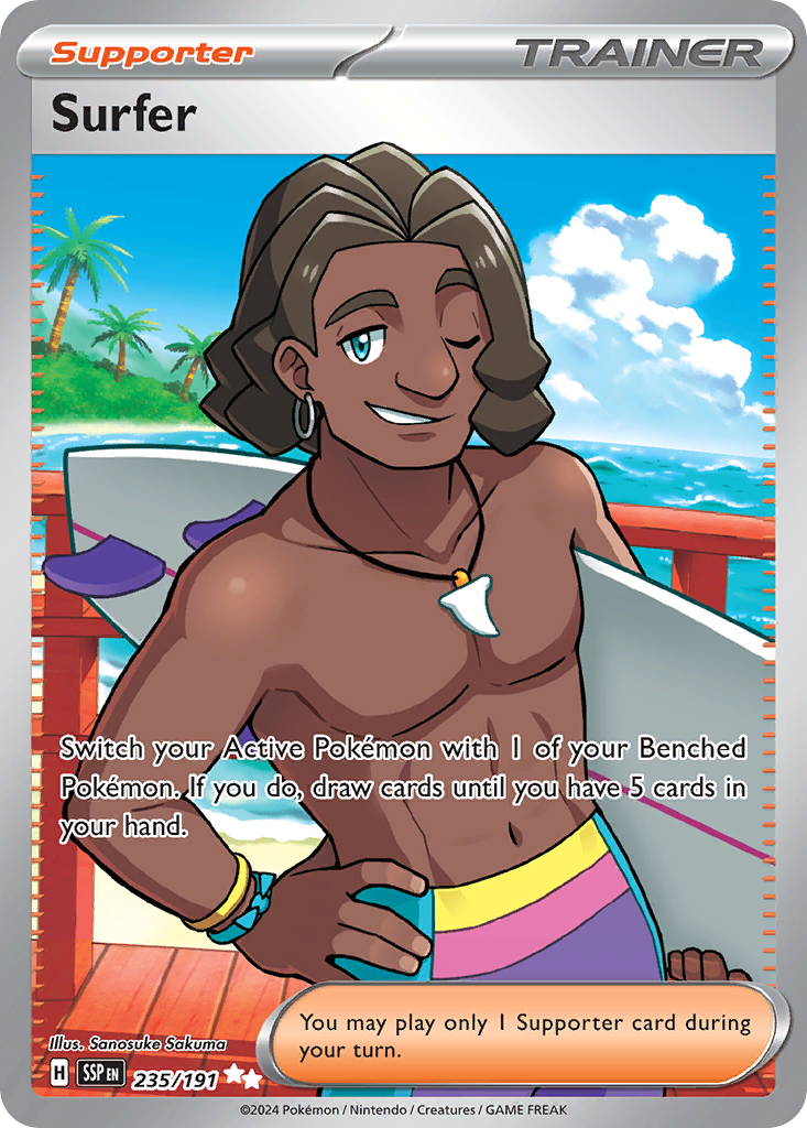 (#235/191) Surfer - Holo [Surging Sparks]
