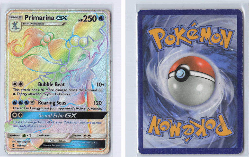 (#149/145) Primarina GX (Secret) - Holo [Guardians Rising]