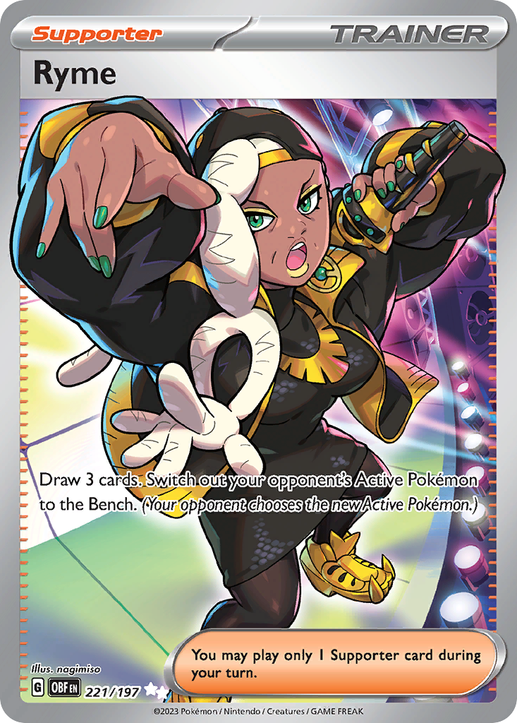 (#221/197) Ryme - Holo [Obsidian Flames]