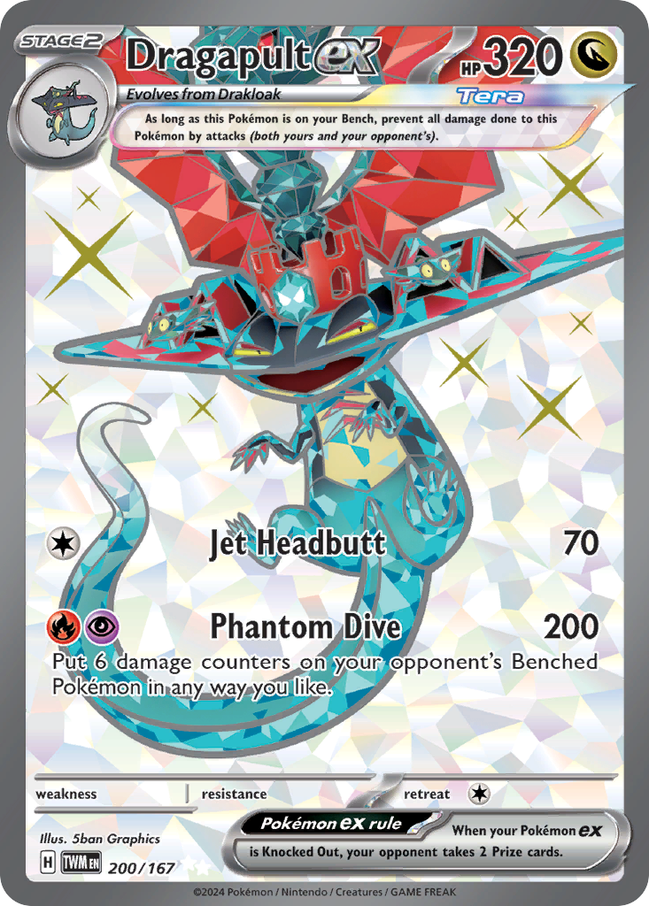(#200/167) Dragapult ex - Holo [Twilight Masquerade]
