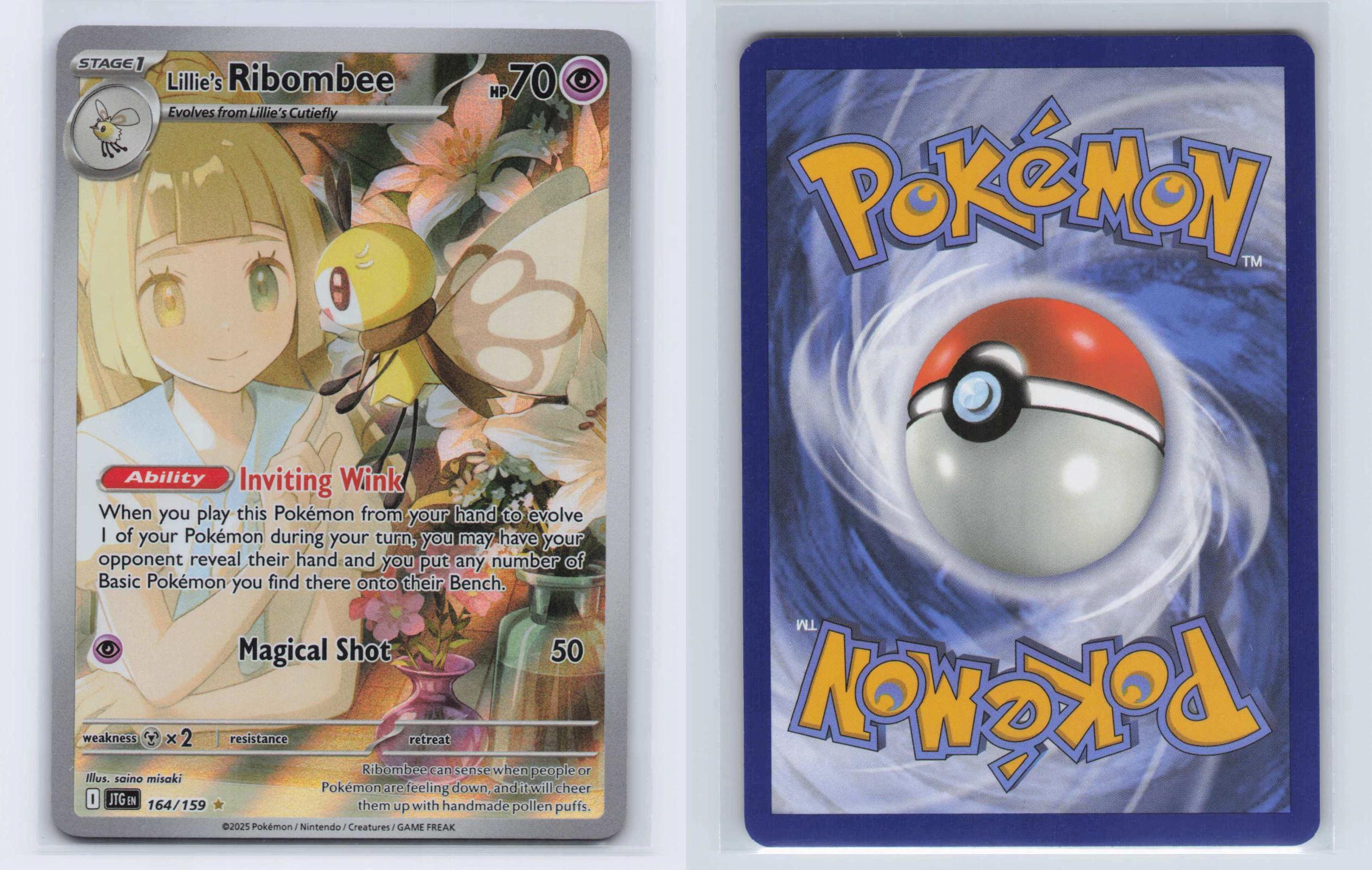 (#164/159) Lillie's Ribombee - Holo [Journey Together]