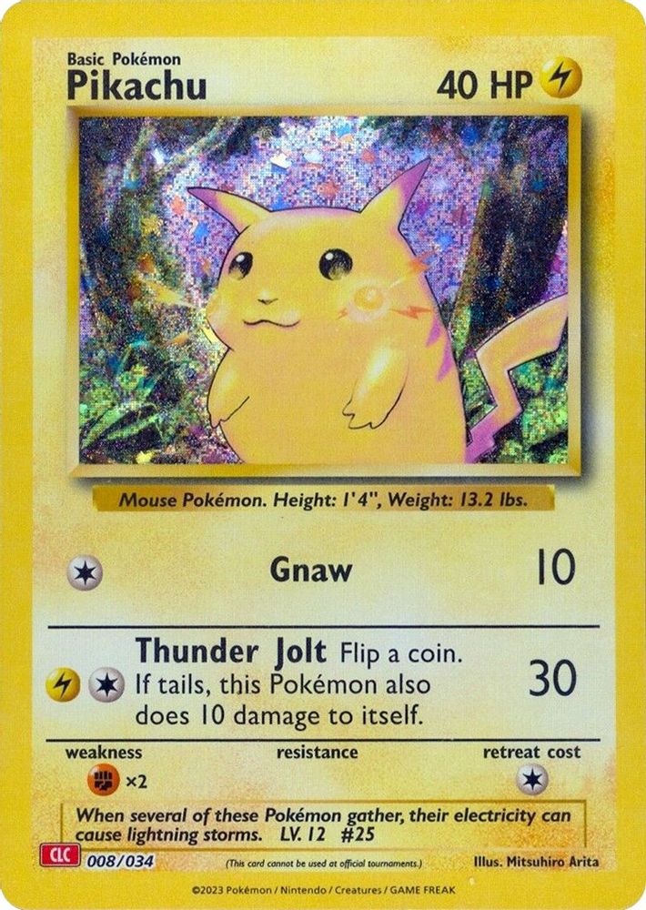 (#008/034) Pikachu - Holo [Trading Card Game Classic]