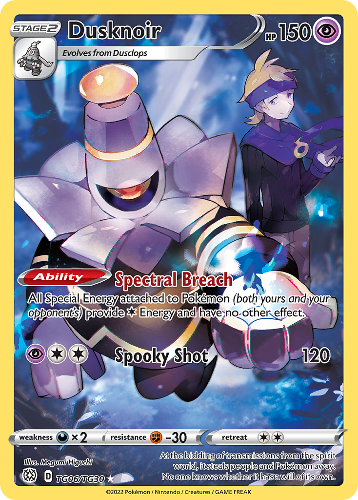 (#TG06/TG30) Dusknoir - Holo [Brilliant Stars Trainer Gallery]