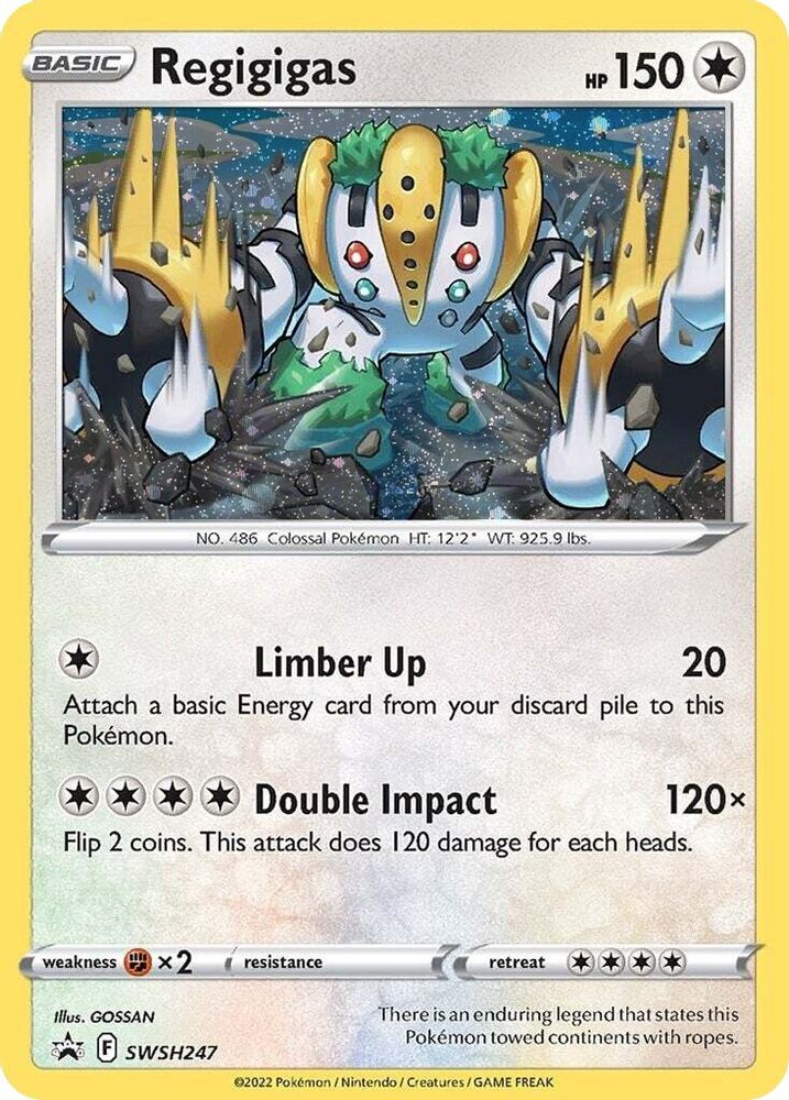(#SWSH247) Regigigas (Cosmos Holo) - Normal [Sword & Shield Promo]