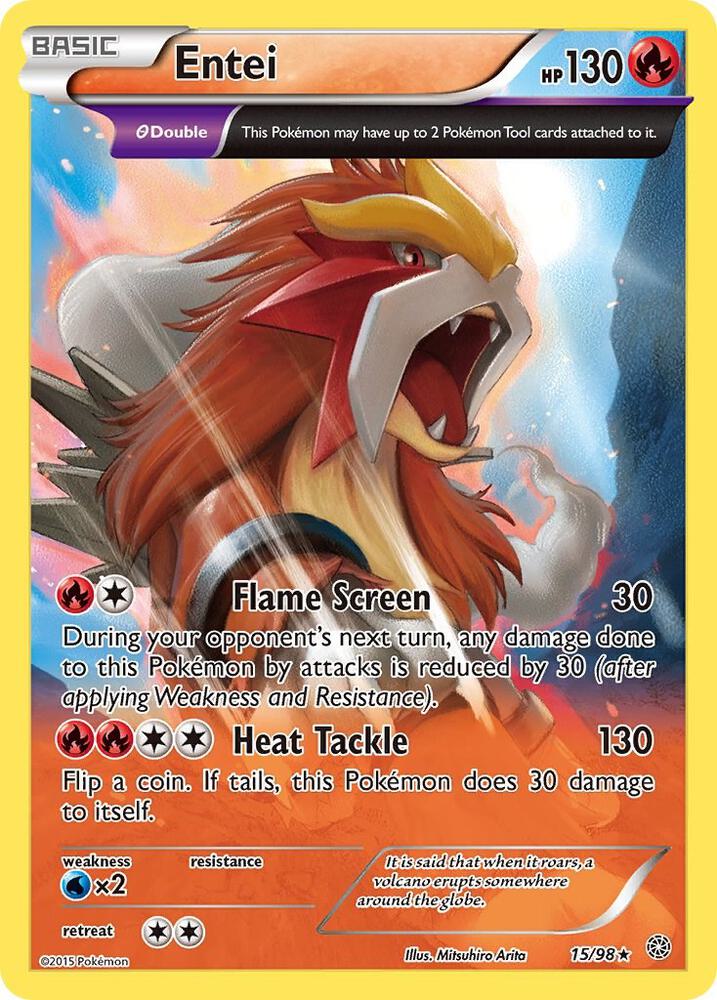 (#15/98) Entei (15) [XY - Ancient Origins]