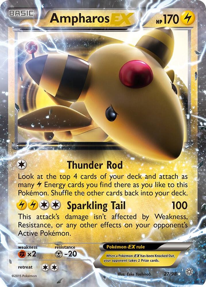 (#27/98) Ampharos EX [XY - Ancient Origins]