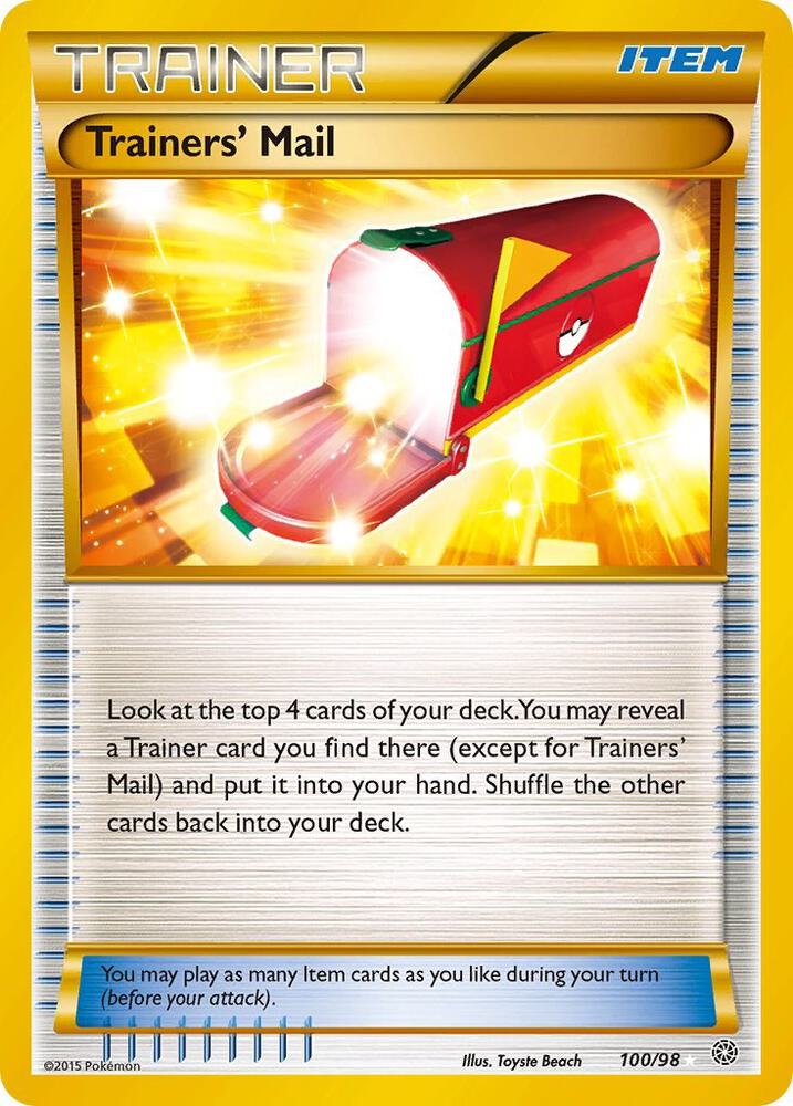 (#100/98) Trainers' Mail (Secret) [XY - Ancient Origins]