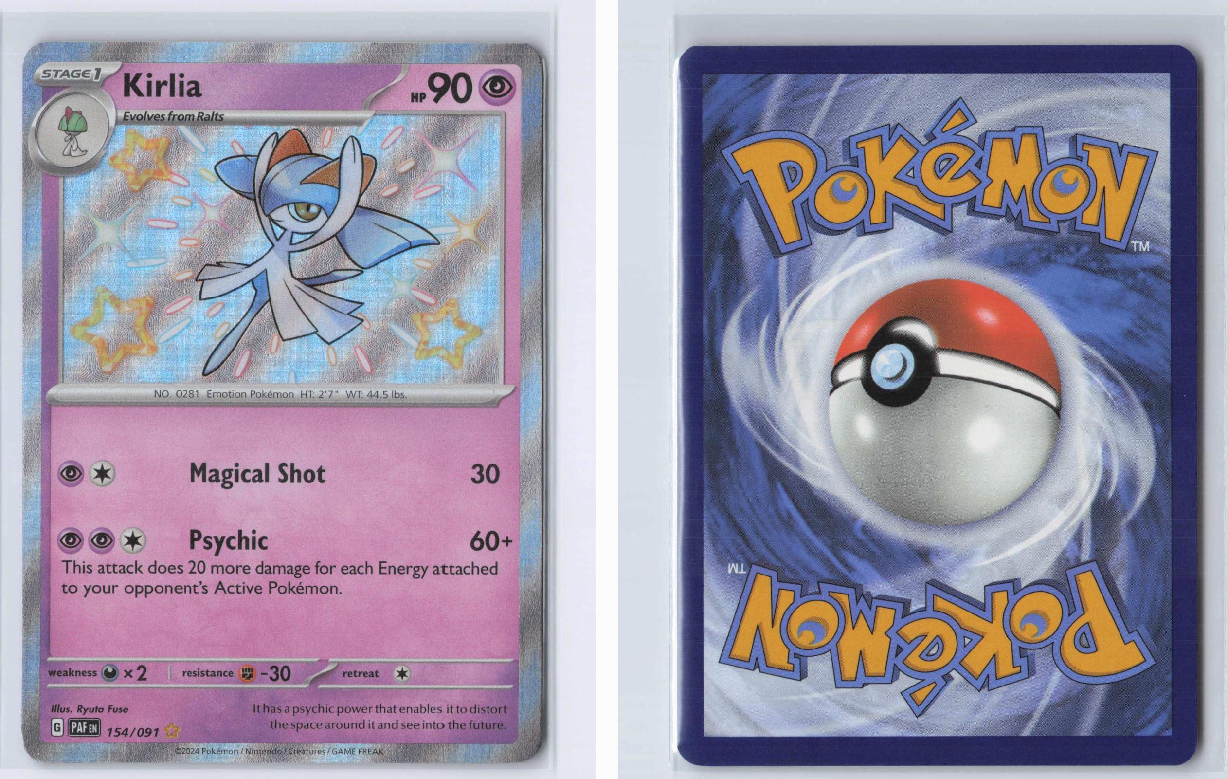 (#154/091) Kirlia - Holo [Paldean Fates]