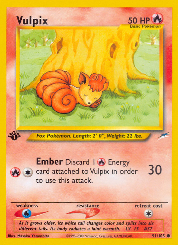 (#91/105) Vulpix - Unlimited [Neo Destiny]