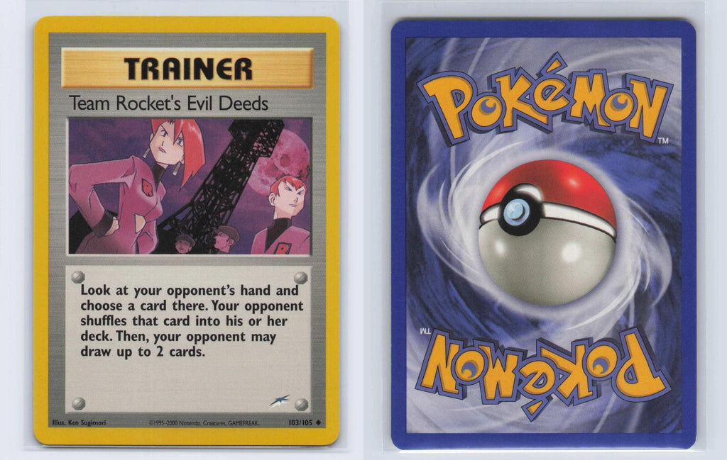(#103/105) Team Rocket's Evil Deeds - Unlimited [Neo Destiny]