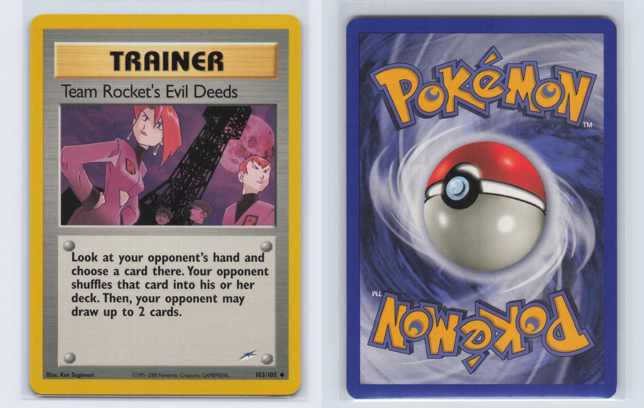 (#103/105) Team Rocket's Evil Deeds - Unlimited [Neo Destiny]