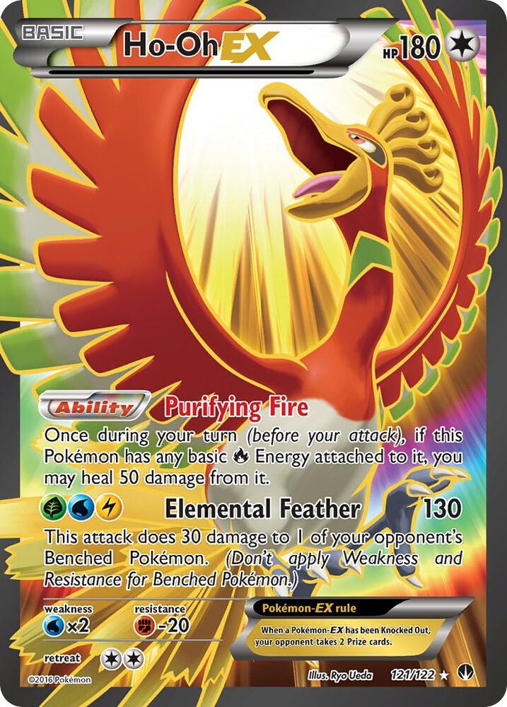 (#121/122) Ho-Oh EX (Full Art) [XY - BREAKpoint]