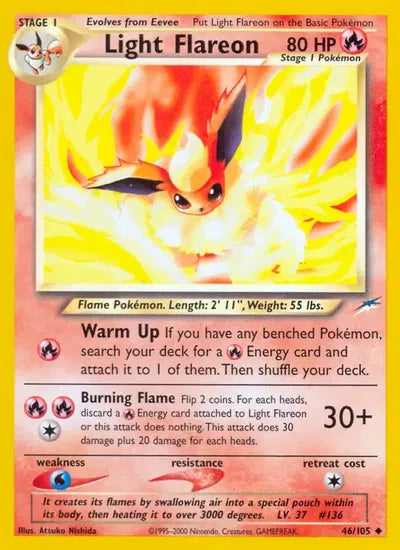 (#46/105) Light Flareon - Unlimited [Neo Destiny]