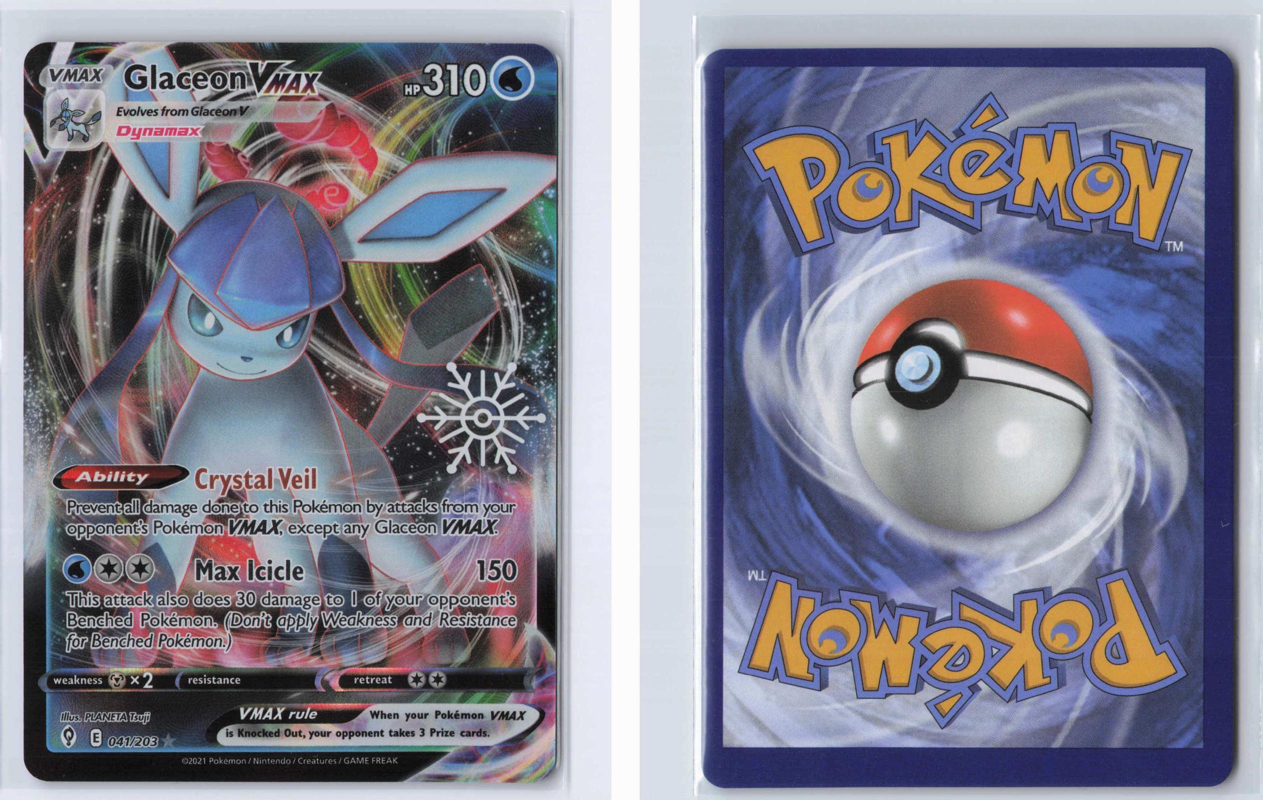 (#041/203) Glaceon VMAX (Holiday Calendar) - Holo [Miscellaneous Cards & Products]