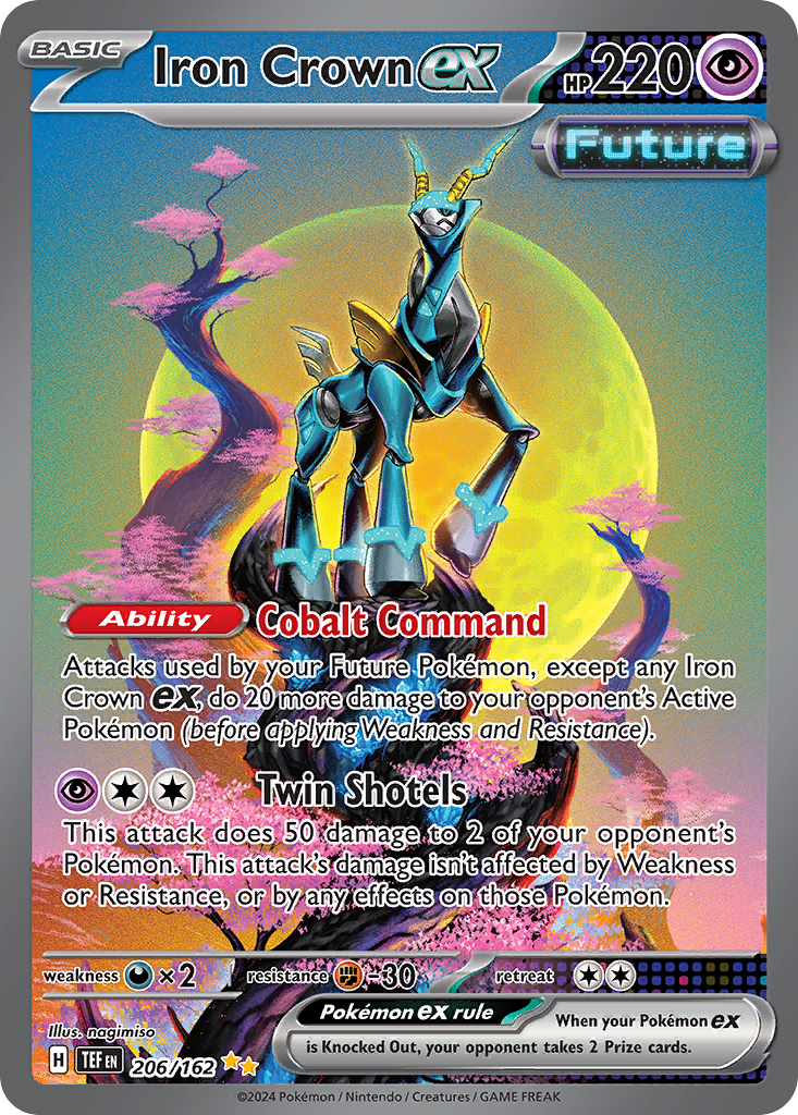 (#206/162) Iron Crown ex - Holo [Temporal Forces]