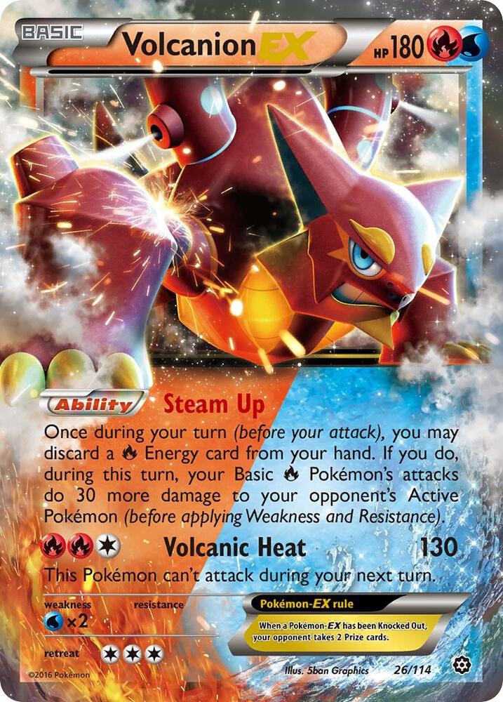 (#26/114) Volcanion EX [XY - Steam Siege]