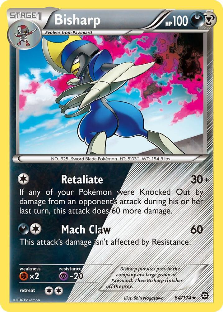 (#64/114) Bisharp [XY - Steam Siege]