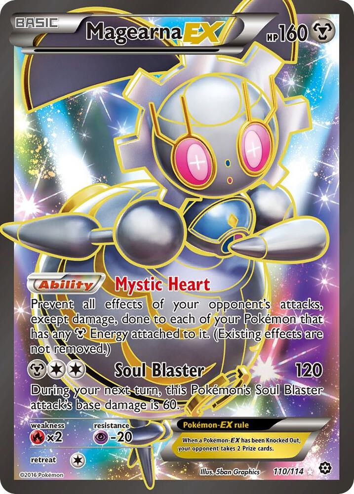 (#110/114) Magearna EX (Full Art) [XY - Steam Siege]