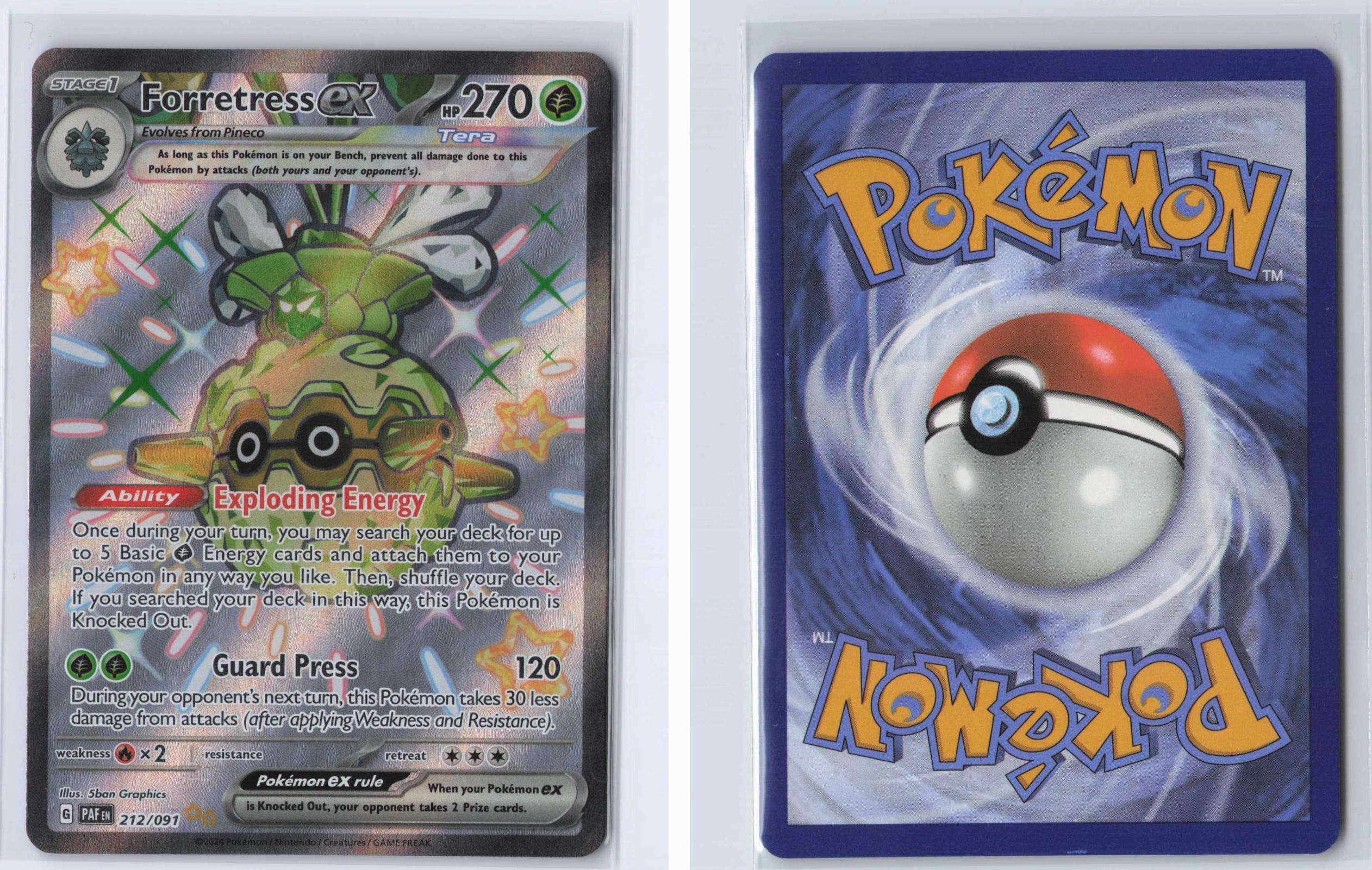 (#212/091) Forretress ex - Holo [Paldean Fates]