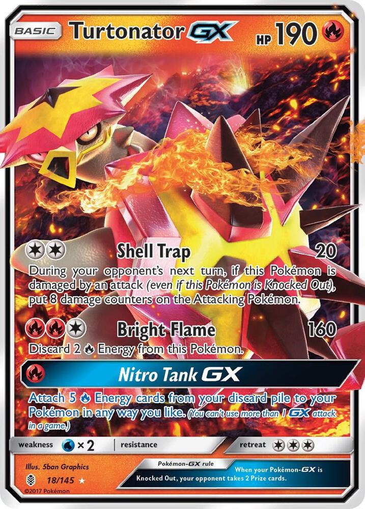(#18/145) Turtonator GX [SM - Guardians Rising]