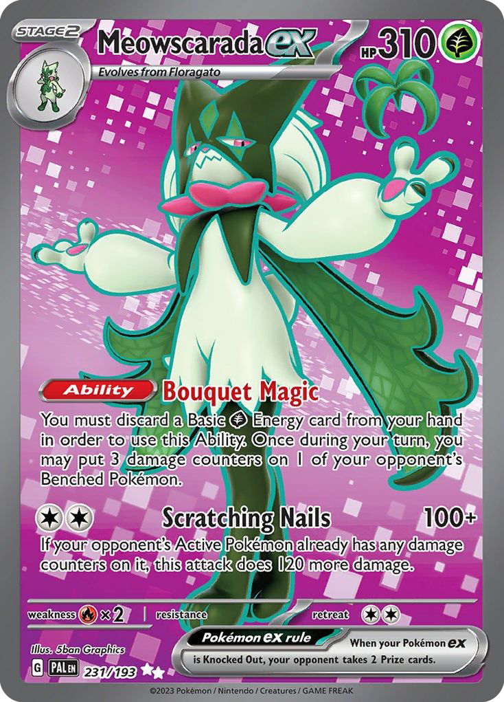 (#231/193) Meowscarada ex - Holo [Paldea Evolved]