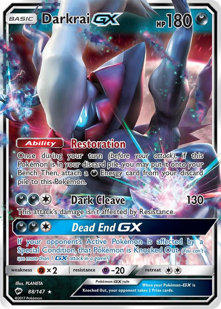 (#88/147) Darkrai GX [SM - Burning Shadows]