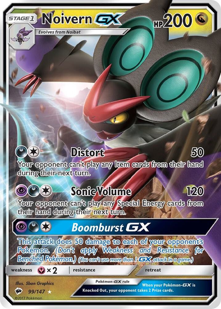 (#99/147) Noivern GX [SM - Burning Shadows]