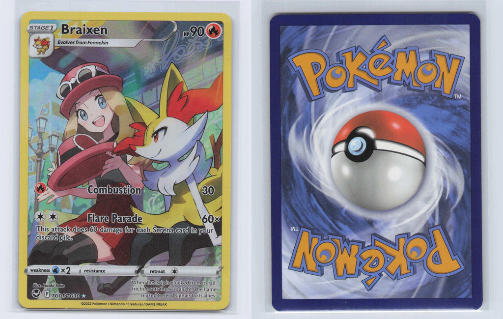 (#TG01/TG30) Braixen - Holo [Silver Tempest Trainer Gallery]