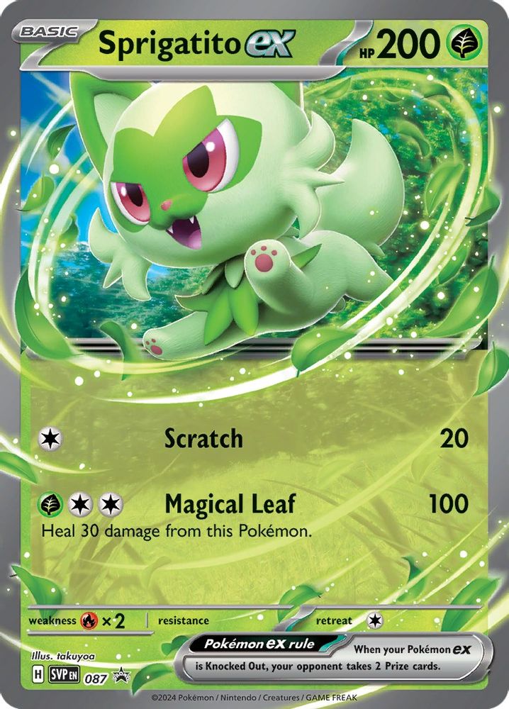 (#087) Sprigatito ex - Holo [Scarlet & Violet Promo]