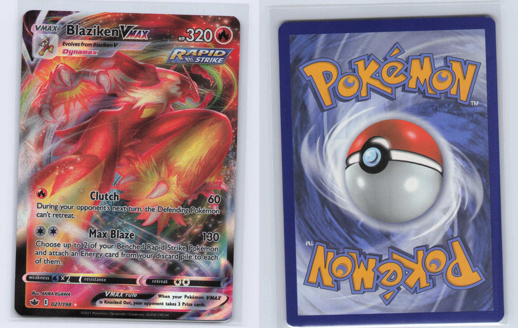 (#021/198) Blaziken VMAX - Holo [Chilling Reign]