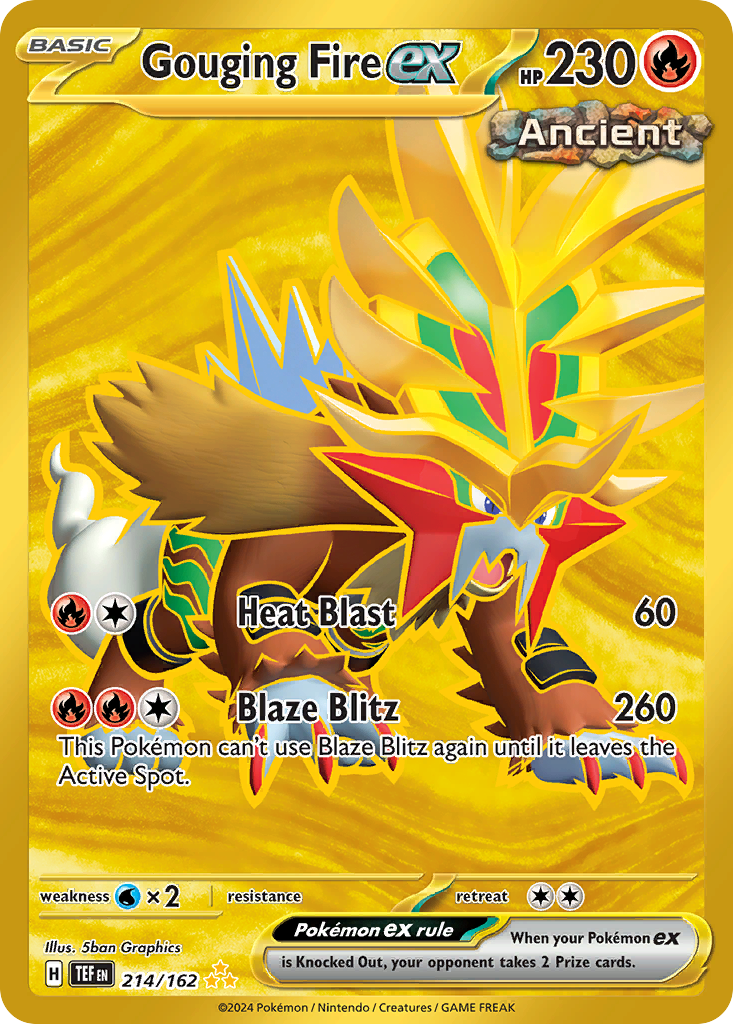 (#214/162) Gouging Fire ex - Holo [Temporal Forces]