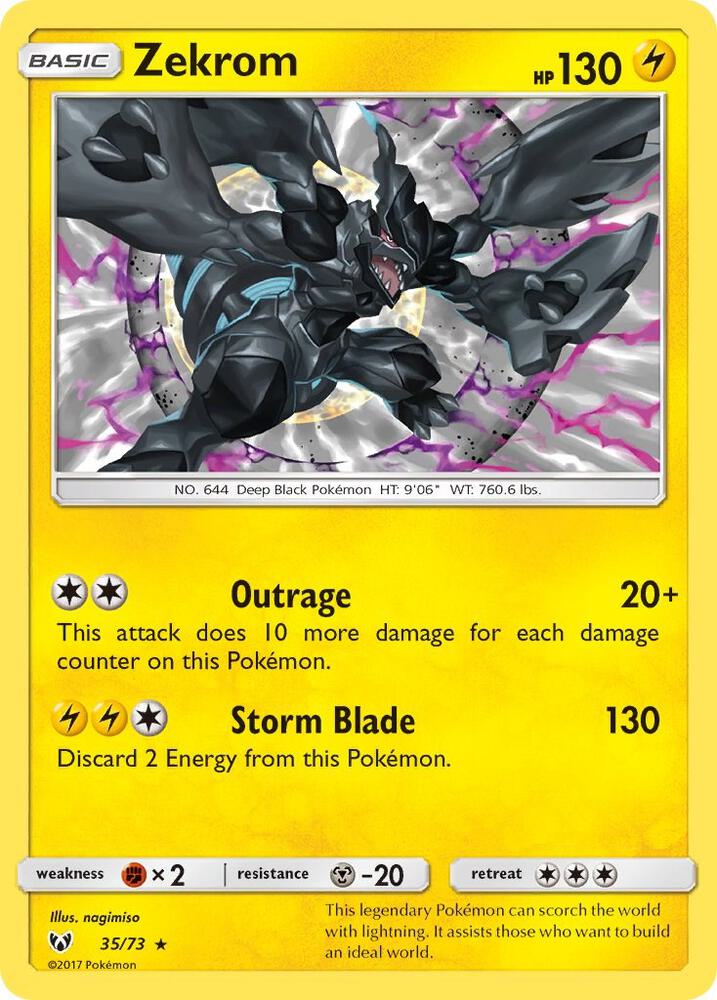 (#35/73) Zekrom [Shining Legends]