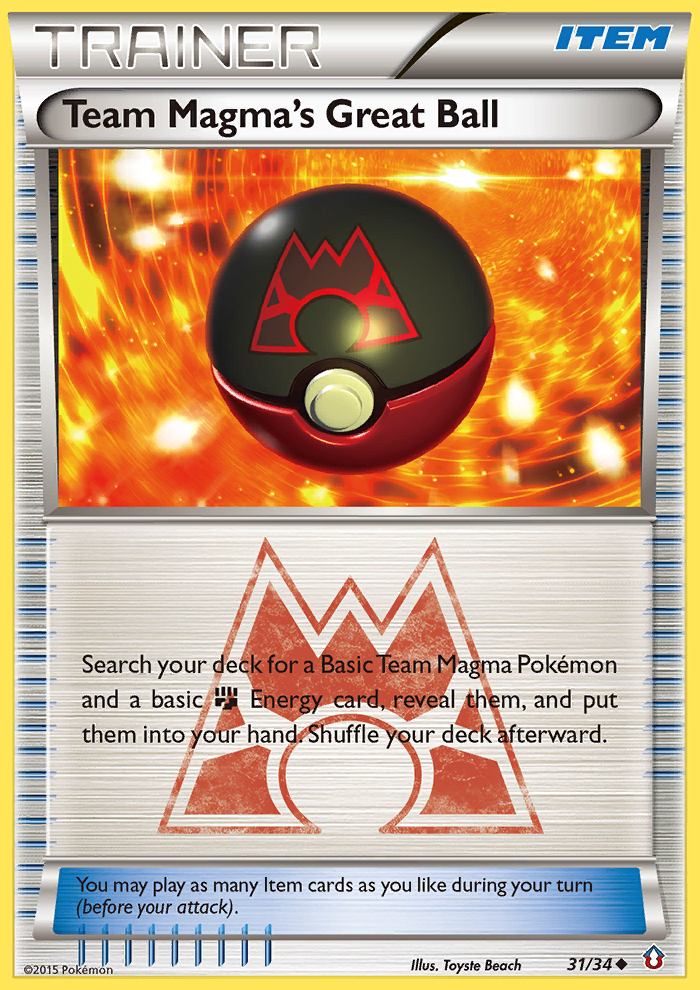 (#31/34) Team Magma's Great Ball - Normal [Double Crisis]