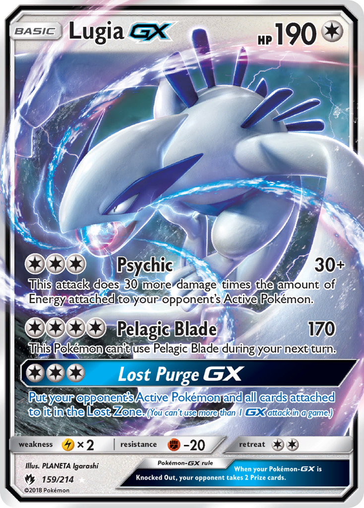 (#159/214) Lugia GX - Holo [Lost Thunder]