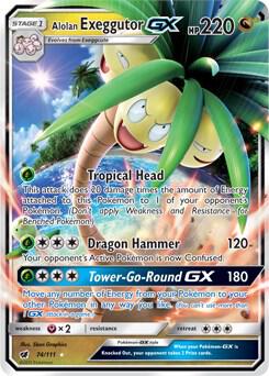 (#74/111) Alolan Exeggutor GX [SM - Crimson Invasion]